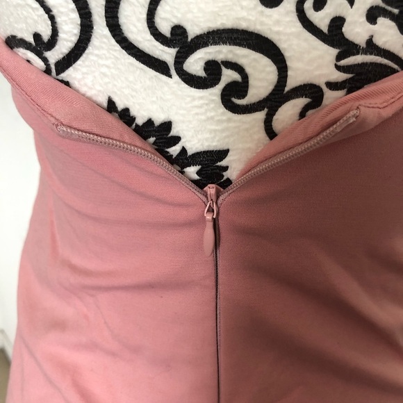 ZARA Pink One-Shoulder Aysmmetrical Mini Dress - Picture 6 of 7